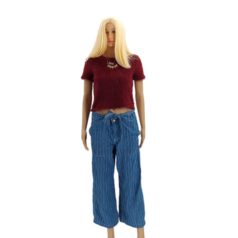 Zara Trafaluc Fluffy & Fuzzy Crop Top Like New (Size S)